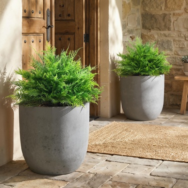 Штучні папороті Бостон, стійкі до УФ-випромінювання, штучні рослини на стеблах, набір з 2 шт., 60 см для саду, тераси