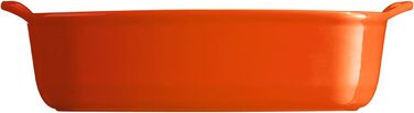 Маленька каструля прямокутна 22 х 14,5 х 5,5 см, помаранчева Еміль Анрі