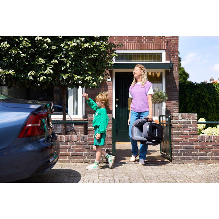 Автокрісло Bebeconfort Disney Hera i-Fix 100-150 см (3.5-12 років) Miss Minnie Graphite - легке, з регульованим підголівником