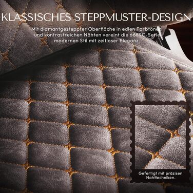 Ігровий крісло Dowinx з регульованою підніжкою, масажером попереку та офісним комфортом, до 200 кг, нахил спинки 165°, коричневий