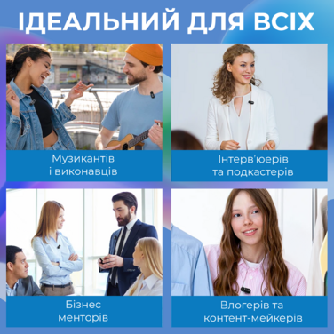 Бездротовий петличний мікрофон BOYA BY-V3 Lightning Black