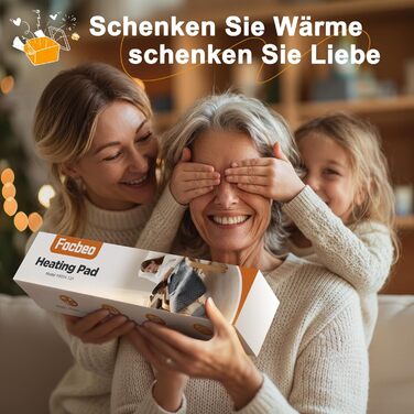 Електричний гріючий килимок XXXL (80 x 60 см) з автовимкненням, 6 температурних режимів, 4 налаштування часу для спини, плечей, живота, ніг, швидкий нагрів, можна прати в машині