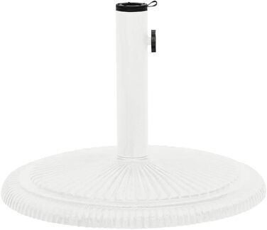 Підставка для парасольки від сонця, чавунна, біла 45x45x30 см - vidaXL