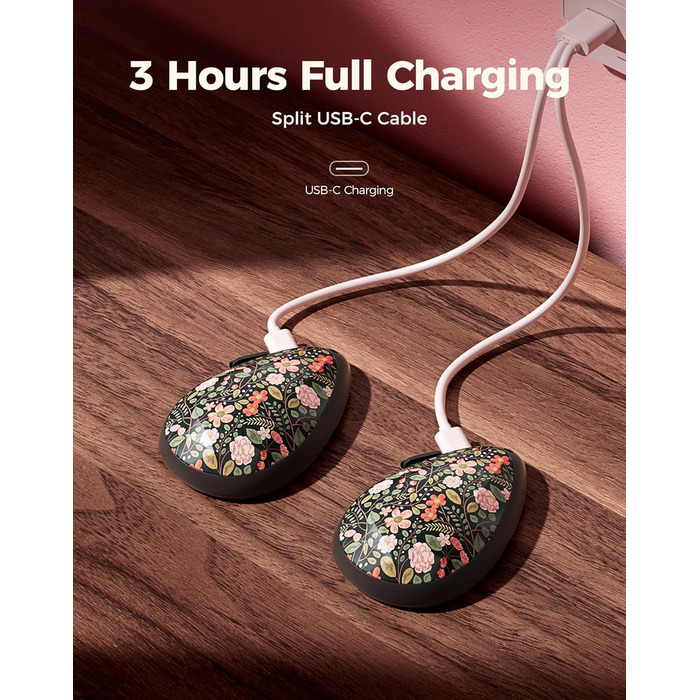 Електричні грілки для рук OCOOPA 2 шт. - стильні, у формі діаманта з магнітом, акумуляторні, для жінок, подарунок, для Реяно, піших прогулянок, кемпінгу