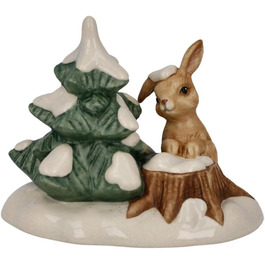 Різдвяна фігурка Goebel Зимовий ліс Droll Bunny, виготовлена з порцеляни, висота 6,5см, 66-704-26-1