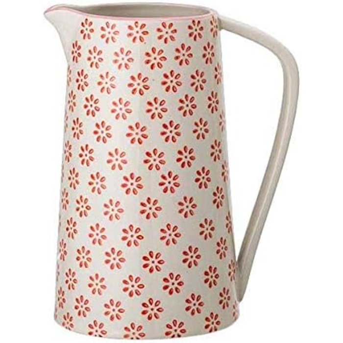 Кружка Bloomingville Susie Retro, керамічна, червона, 800 мл, 17 см висота