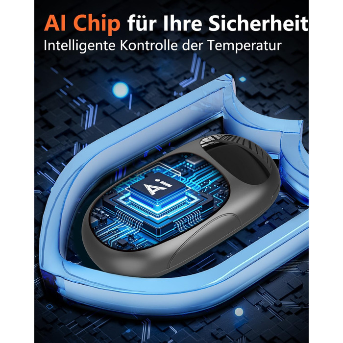 Електричні грілки для рук DDKJ - 2 шт. з LED-дисплеєм, 3 режими нагріву, перезаряджаються, для дітей, чоловіків, жінок. Компактні, багаторазові, білий та чорний колір