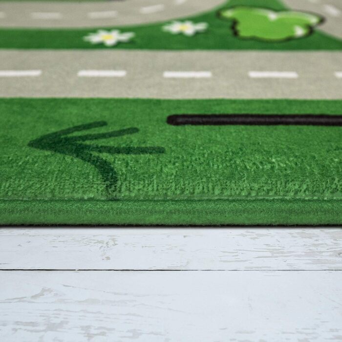 Дитячий килим Килим Дитяча кімната Ігровий килимок Вуличний килимок Нековзний сучасний зелений, розмір (80 см круглий)