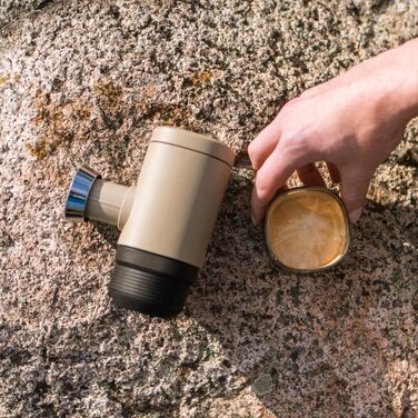 WACACO Minipresso NS2 - портативна кавомашина для Nespresso капсул, ручна, бежевий колір