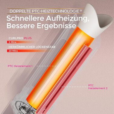 Автоматичний локшик TYMO Curlpro Plus 25mm: великі локони, захист від опіків, для довгих волосся