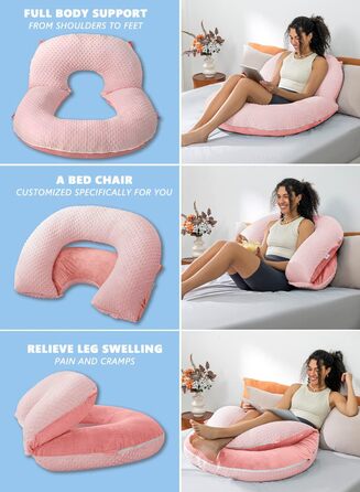 Подушка для читання INSEN Dot Velvet-pink Basic