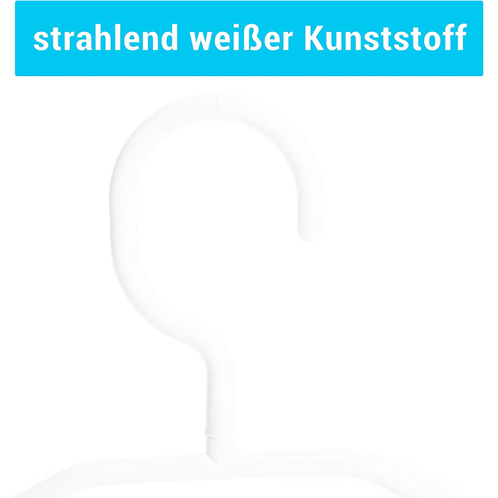 Класичні вішаки для одягу, 41 см, білі
