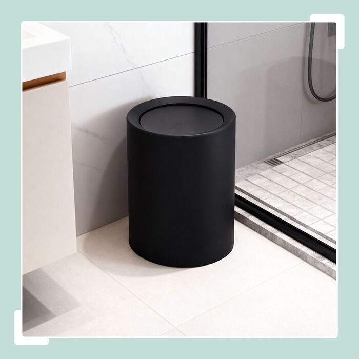 Відро для сміття Relaxdays з кришкою-качалкою, 13 літрів