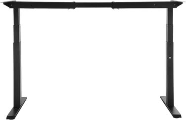 Електричний стіл VEVOR з подвійним мотором, регульована висота 65-129 см та довжина 110-178 см, чорний, для офісу та дому