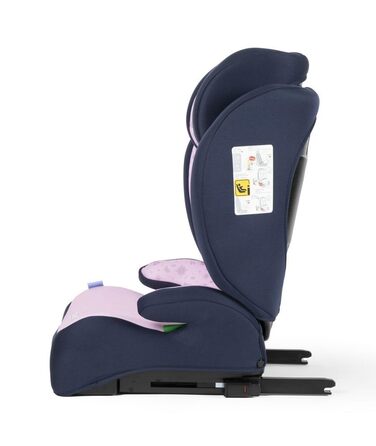 Автокрісло Disney Frozen з ISOFIX для дівчаток 100-150 см з Ельзою, Анною та Олафом на фіолетовому