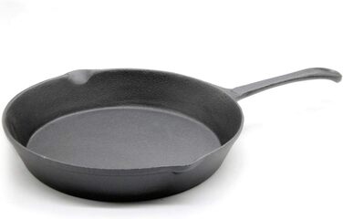 Чавунна сковорода-гриль SANTOS ø25 см-чавунна сковорода на ніжках - гасіння, смаження, приготування на грилі, випічка-кругла чавунна сковорода -