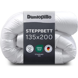 Dunlopillo ковдра 135x200 - преміум ковдра на всі сезони | Сертифікат Oeko-Tex | Ковдра для алергіків | Зимова стеганий ковдра Dunlopillo