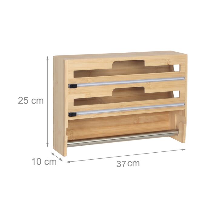 Держатель кухонних рушників Relaxdays, бамбук, настінний