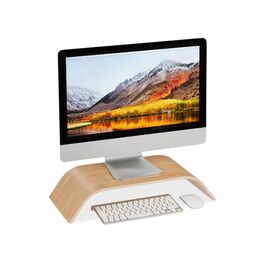 Підставка для монітора Relaxdays бамбукова, вигнута