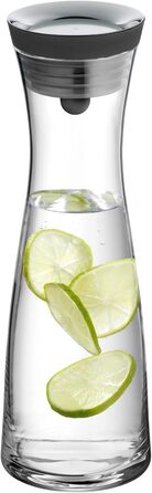 Скляна карафа для води WMF Basic, 1 літр з кришкою, Silikondeckel, CloseUp-Verschluss