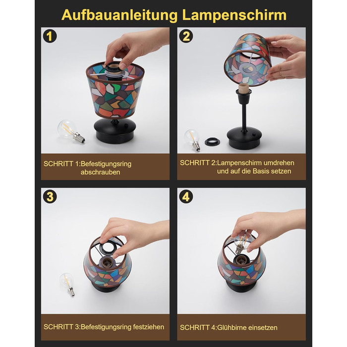 2 шт. Бездротові настільні лампи для обіднього столу з акумулятором 5200mAh, сенсорне регулювання яскравості, портативні лампи для ресторану, вітальні, спальні, бару, їдальні, нічники (багатобарвні, 2 шт.)