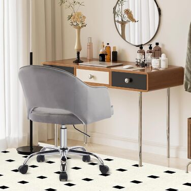 Крісло для офісу Fiximaster Homeoffice: регульоване, з тканини, ергономічне, до 113 кг, сіре