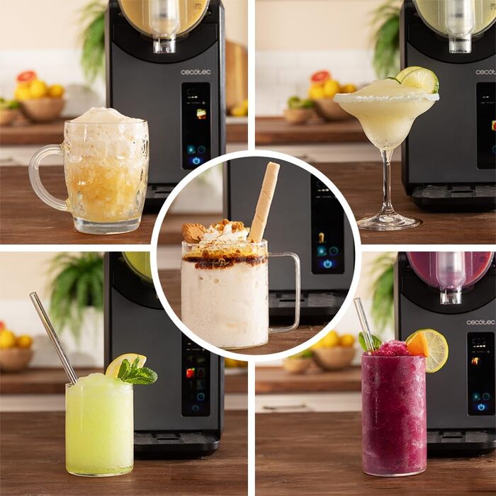 Машина для приготування крижаного напою Cecotec Slush-Eis 2.6L Twist&Ice 2600 з 6 режимами, сенсорне керування