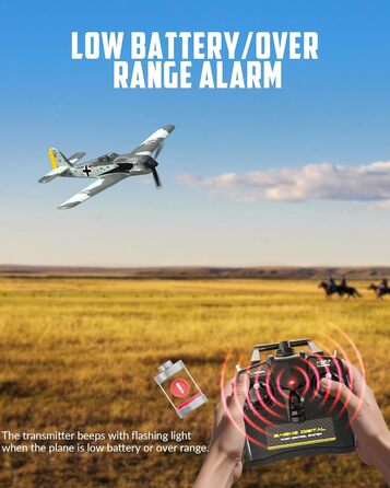 Літак на радіокеруванні VolantexRC 761-5 P-51 Mustang RTF (Готовий до польоту) з Xpilot стабілізацією, для початківців, 4-канальний