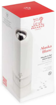Електромлин для солі Peugeot Alaska 17 см білий (27674)