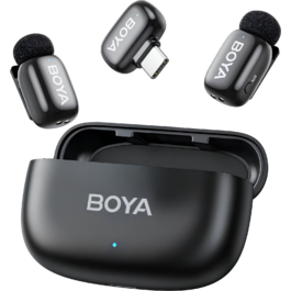 Бездротовий петличний мікрофон BOYA mini-14 Type-C Black