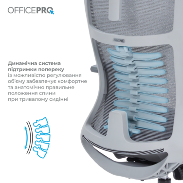 Крісло офісне OfficePro Balance OC620-G-DG-DG