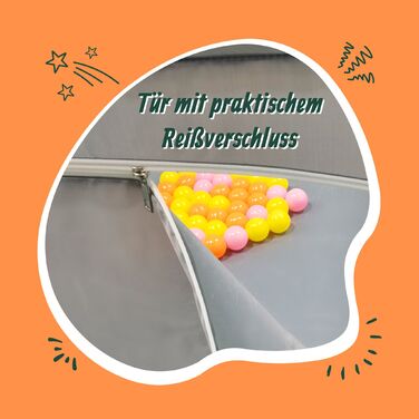 Дитячий манеж Relaxdays з 50 м'ячиками