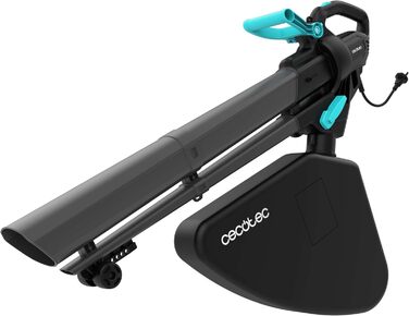 Cecotec Airforce 3300 Crush&Go: електропилосос та подрібнювач листя, 3300 Вт, 270 км/год, XL-насадка, 6 швидкостей, мішок 40 л