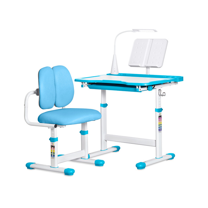 Комплект меблів Evo-kids (стіл+стілець+полиця+лампа) BD-23 BL