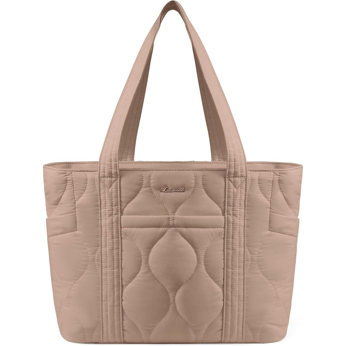 Сумка для ноутбука LOVEVOOK, жіноча велика, shopper, tote, для роботи, навчання, подорожей (15.6 дюймів, хакі)