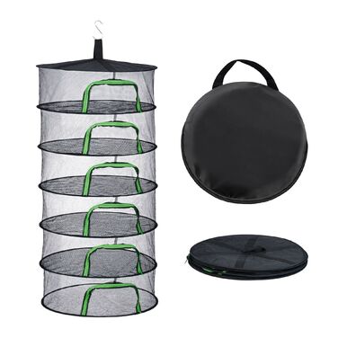Relaxdays Складана сітка для сушіння білизни (зелена)