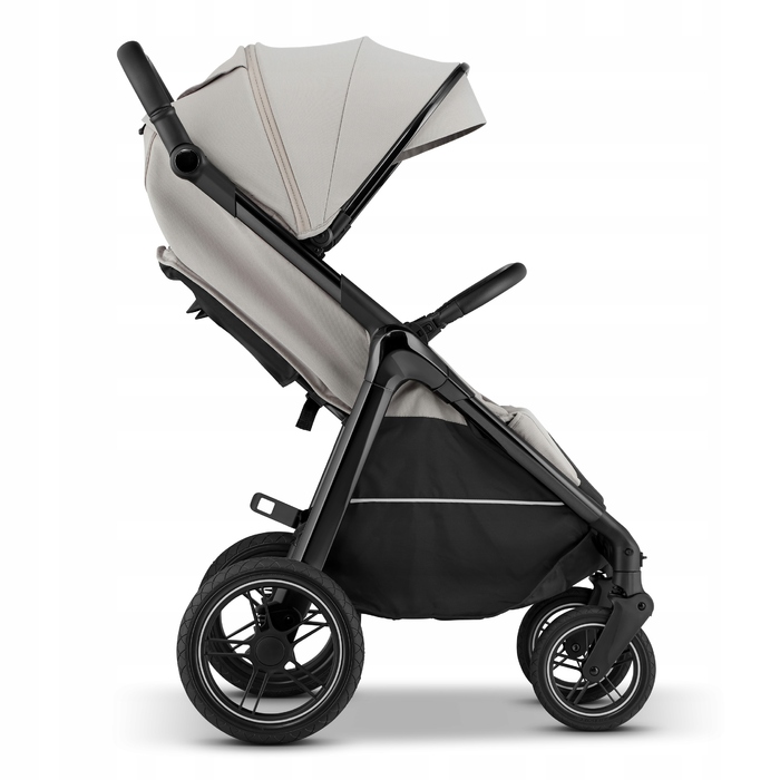 Дитячий прогулянковий візок Sirocco Maxelle: великі колеса 28 см, великий капюшон, амортизація