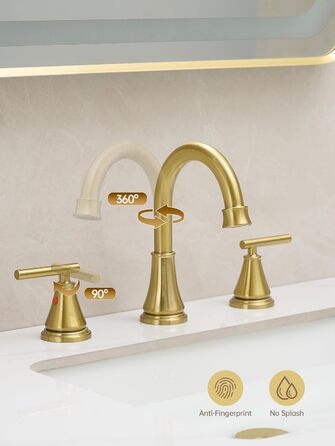 Змішувач для ванної кімнати Fransiton Bad Hoch, водозберігаюча настінна вартість (Oil-rubbed Bronze)