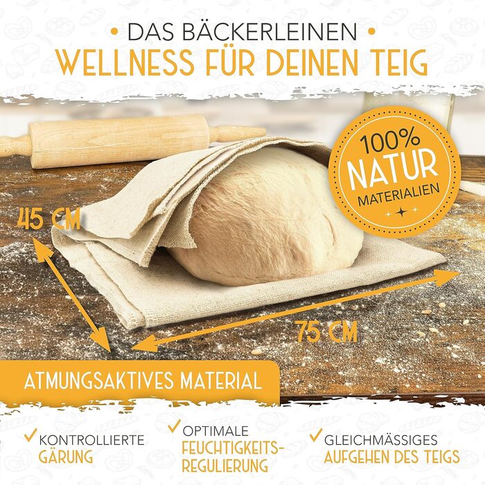 Форма для випікання хліба з кришкою та кошиком для підйому тіста - Robuste 28см форма з чавуну - ідеальна для випікання хліба, тостів, багетів. Аксесуари для випікання, броттоп (форма для 4 багетів)