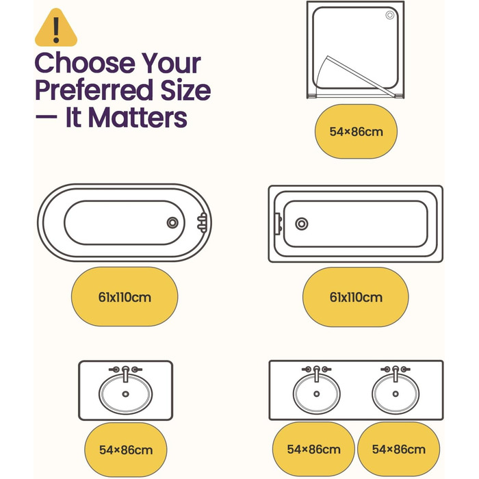 Килимок для ванної кімнати DEXI Ovale Beige, 61 x 110 см, з антиковзким покриттям та малюнком 'Морські зірки'