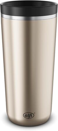Термокружка Alfi ISO COFFEE MUG PRO, 0.38 л, нержавіюча сталь, для кави з собою, з ізоляцією, 6 годин гаряча, 12 годин холодна, без BPA, для миття в посудомийній машині (Champagne)