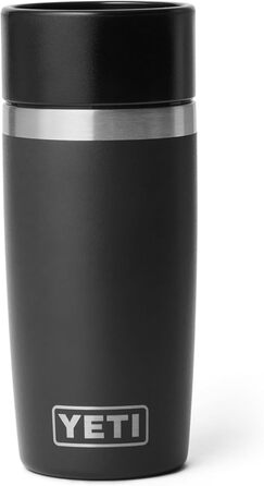 Термокружка YETI Rambler 12 oz (355 мл), чорна, з кришкою Commuter, нержавіюча сталь