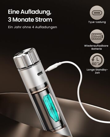 Електричний піноутворювач для молока Maestri House з регулюванням швидкості, знімний металевий вінчик, для лате та капучино (сріблястий)