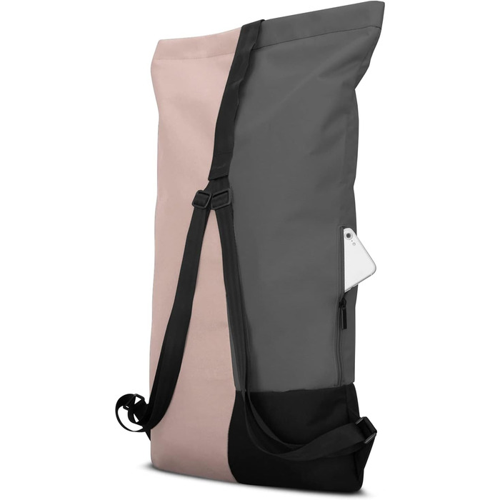 Рюкзак Johnny Urban для жінок і чоловіків - Oskar - Сучасна спортивна сумка Rolltop для спорту та подорожей - Протиугінний денний рюкзак - водовідштовхувальний (рожевий/сірий)