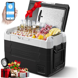 Кühlbox AAOBOSI Kompressor 45L з WiFi-керуванням, -20°C, 12/24/240V для авто, вантажівки, човна, кемпінгу