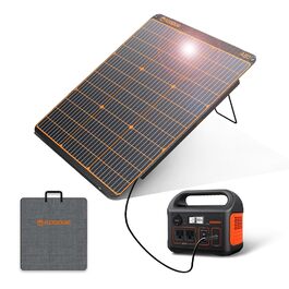 Сонячна панель FlexSolar, портативна сонячна панель 60 Вт з USB-C 45 Вт QC 3.0 і постійним виходом, водонепроникна та пилонепроникна IP67, монокристалічна сонячна панель ETFE для вулиці, кемпінгу, мобільних телефонів і ноутбуків A60