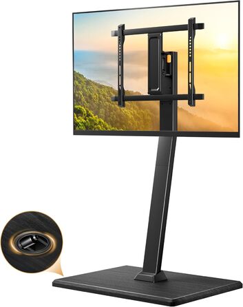 Підставка для телевізора Perlegear на колесах, мобільна, поворотна, нахильна, для телевізорів 30-70 дюймів, до 40 кг, VESA 400x400 мм
