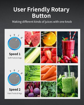 Електричний соковитискач GDOR 1300W для овочів та фруктів, 1250 мл, срібний