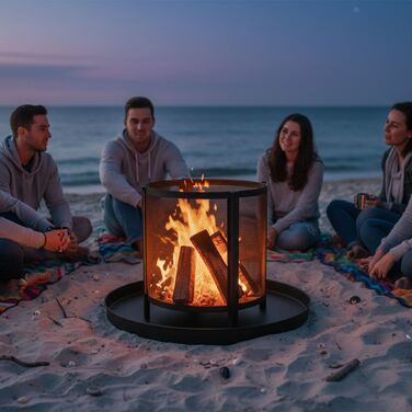 Плита для каміна Relaxdays (сталь)