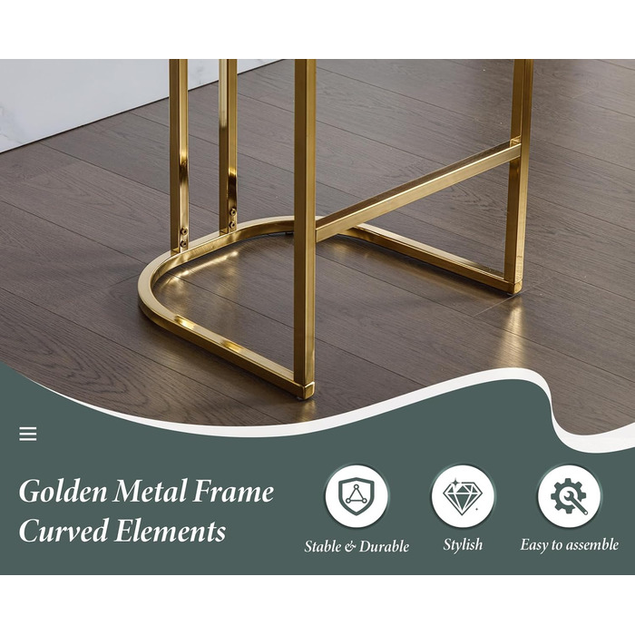 Набір з 2 барних стільців з велюру з золотистими ніжками, з підлокітниками та спинкою для кухонного острова/домашнього бару (зелений)